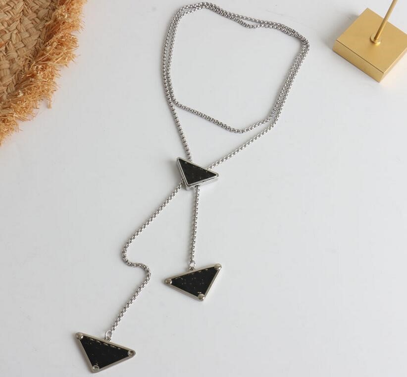 

French Alphabet Necklace Premium Hip Hop Long Pendant Black Sweater Chain Accessories Women Fast Delivery