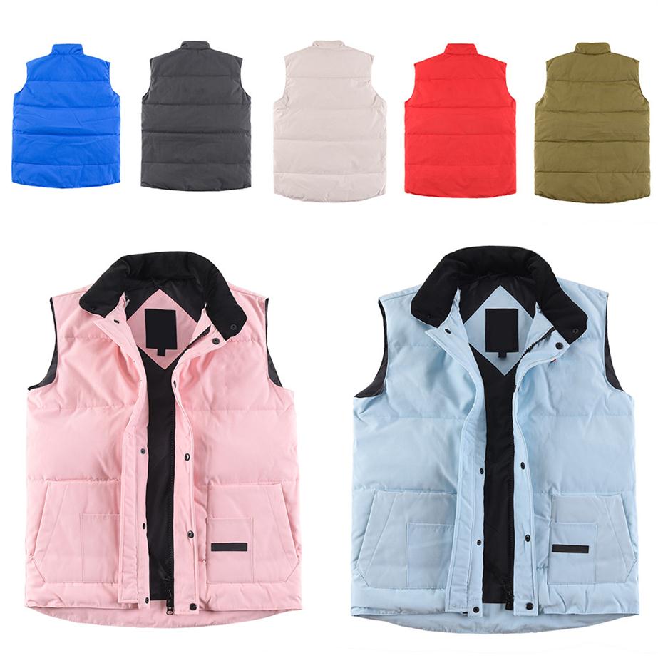 Feather Autumn Winter Canada USA style Mens down jacket real vest black label goose Fashion Men Women gilet parka bodywarmer Advan206y