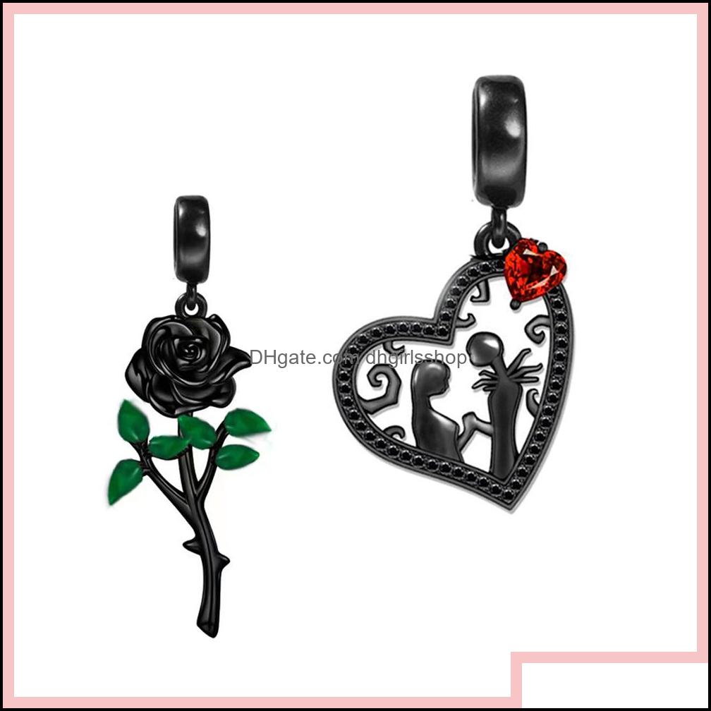 

Sier Loose Beads Jewelry Authentic 925 Sterling Family Tree Black Jack Skl And Sally Heart Pendant Bead Fit Original Charm Dhfay