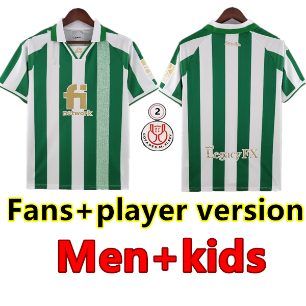 

21 22 real Betis copa DEL rey FINAL soccer Jerseys JOAQUIN B.Iglesias camiseta de fútbol Juanmi CANALES Fekir GIKS 2021 2022 special-edition Men + kids football shirts, Adult