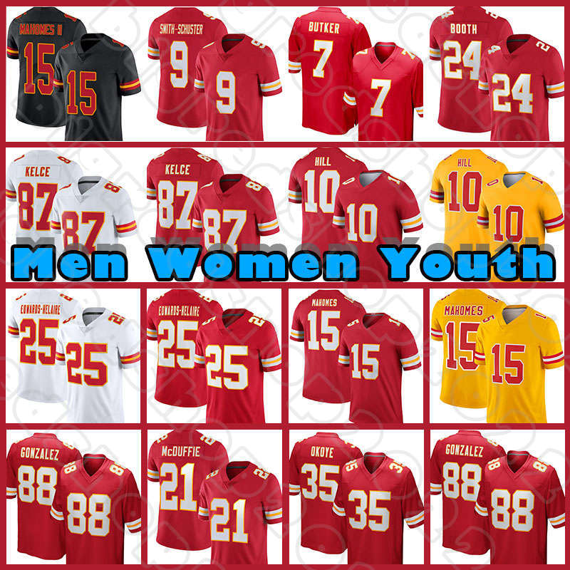 

15 Patrick Mahomes JuJu Smith-Schuster Travis Kelce Football Chris Jones Jerseys Chiefes Creed Humphrey Kansases City Clyde Edwards-Helaire Trent McDuffie Bolton, Custom women(q z)