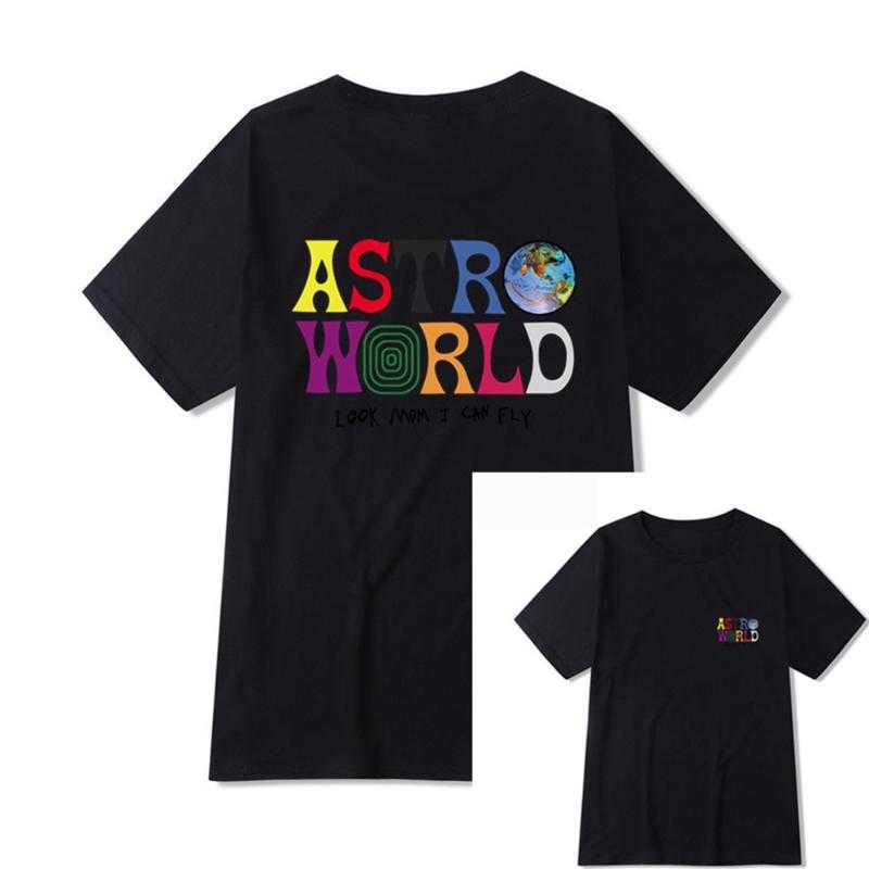 

Men's T-Shirts Fashion Travis Scotts ASTROWORLD T Shirts Print Graphic Hip Hop Men Women Summer Cotton Shirt Oversized Streetwear Boy TopMen, Sku-4