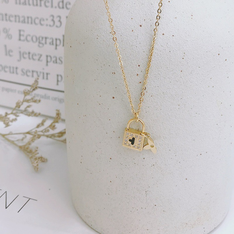 

18K Gold Plated Stainless Steel Necklace Fashion Women Designer Necklaces Choker Letter Pendant Chain Crystal Rhinestone Wedding Jewelry X231