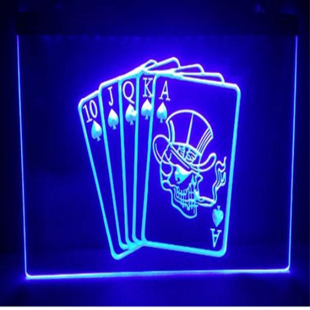 

Royal poker beer bar pub LED Neon Light Sign home decor crafts255U