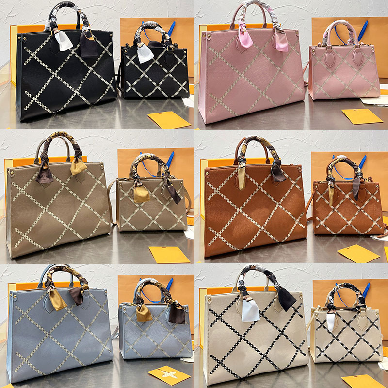 

Totes Shopping Bag Women Handbag Purse Crossbody Shoulder Bags Genuine leather Large size capacity Men Notebook pouch M45595 Fashion letters Removable straps, With box