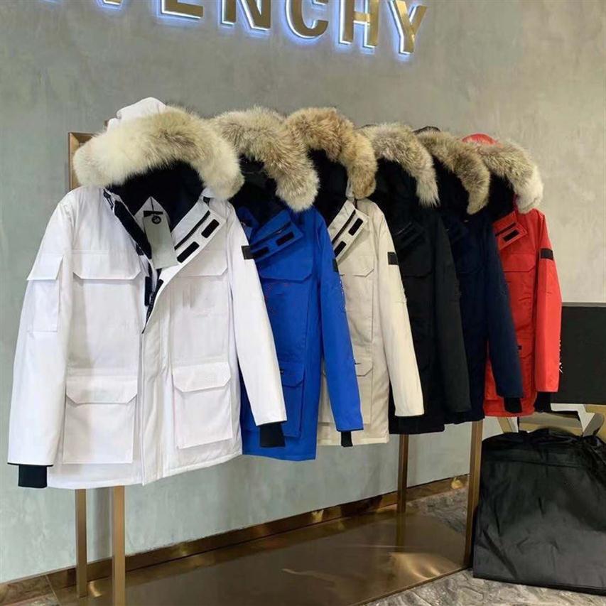 Digner Mens Canada Down goose vt ets Canadian Style Men gooed et coats Women Hooded High Quality Winter Embroidery White duck down260q