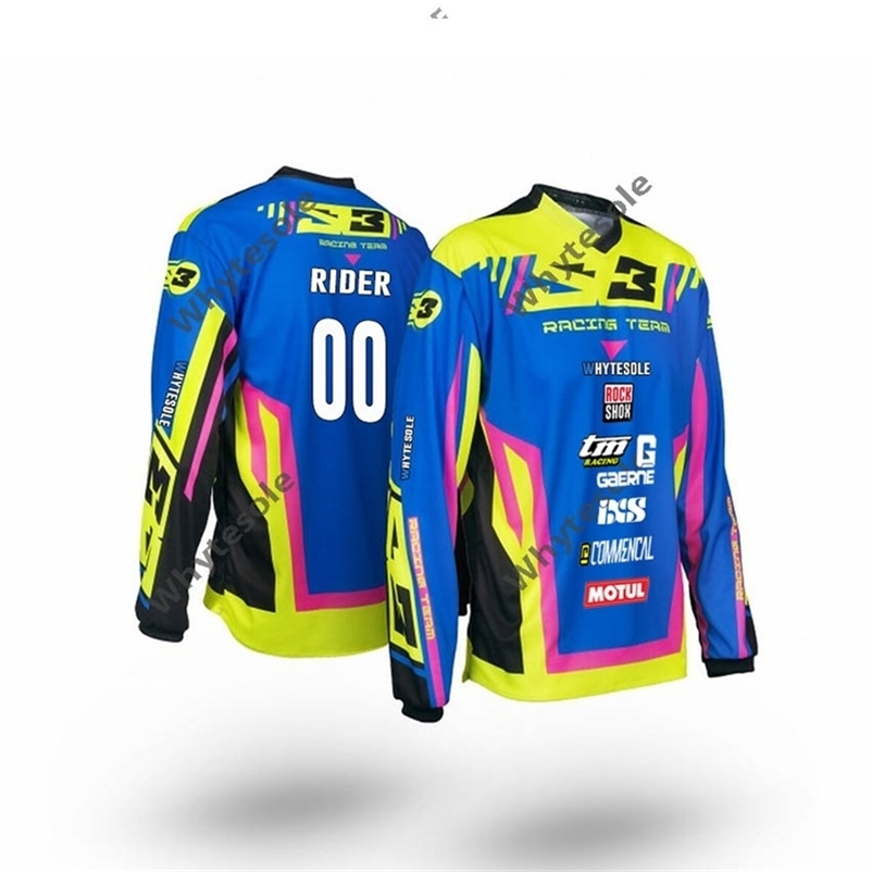 

custom mtb Jersey Moto enduro motocross jersey dirt bike BMX mx dh downhill off road Mountain bicycle cycling 220608, Gold