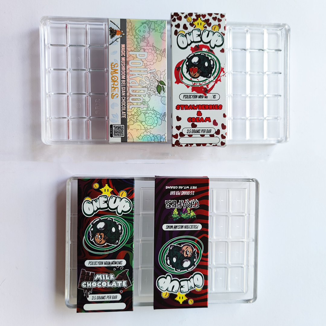 

One Up Chocolate Mold Mould Compitable milk Chocolate Packing Boxes Mushroom Bar 3.5G 3.5 grams Oneup Packaging Pack Package Box wholesale