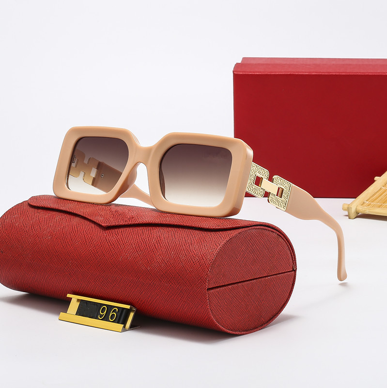 

Top luxury Sunglasses polaroid lens designer womens Mens Goggle senior Eyewear For Women eyeglasses frame Vintage Metal Sun Glasses With Box 12