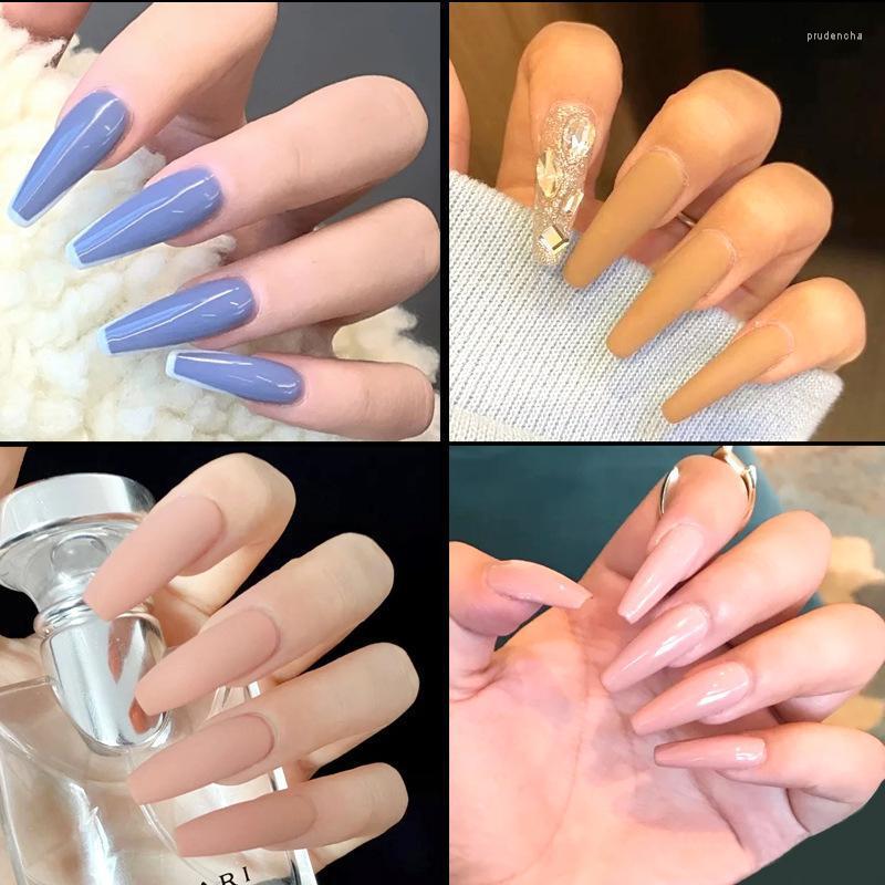 

False Nails 500 Fake Tips And 10 Sizes All Stick French Acrylic Artificial Nail Art Design Professional Supplies Prud22