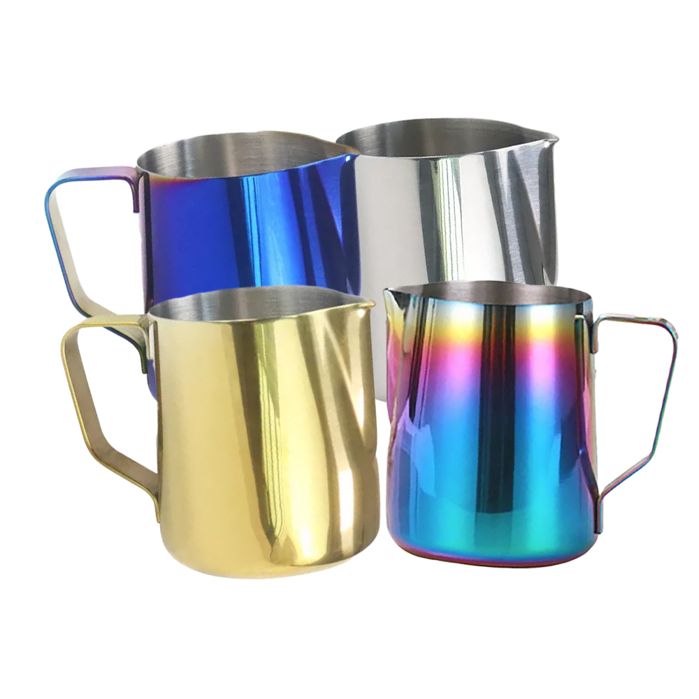 

Espresso Coffee Pitcher Creamer Macchiato Cappuccino Latte Art Maker Pitcher Cup Stainless Steel Milk Frothing Jug 600ML