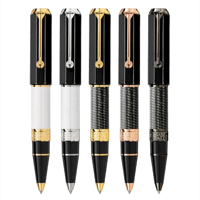 

new arrival Writer Edition William Shakespeare Black carbon fibe Ballpoint pen School office stationery luxurs write refill pens No Box, Please choose