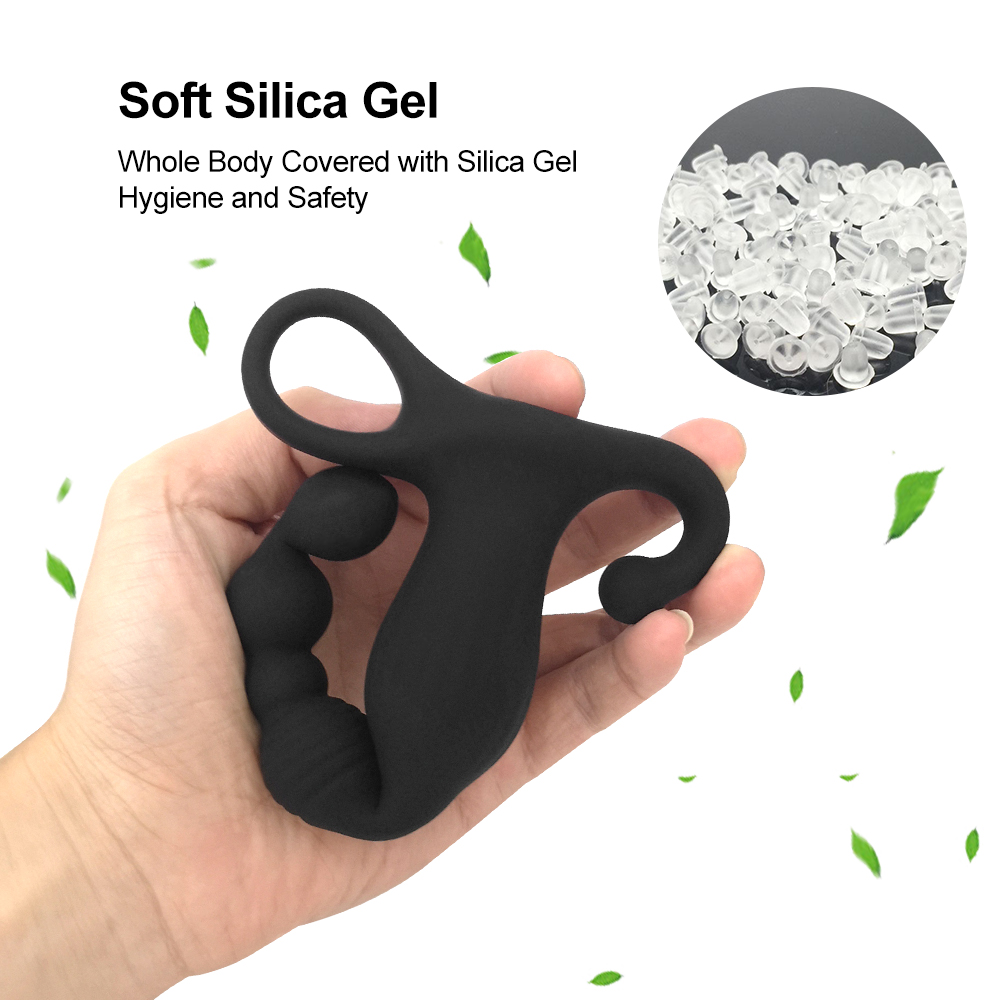 Silicone Anal Beads Vibrator For Women Men Dildo for Anal toys Ball plugs Prostate Massager with thrusting Sex toys for Adultsg-image-764637035
