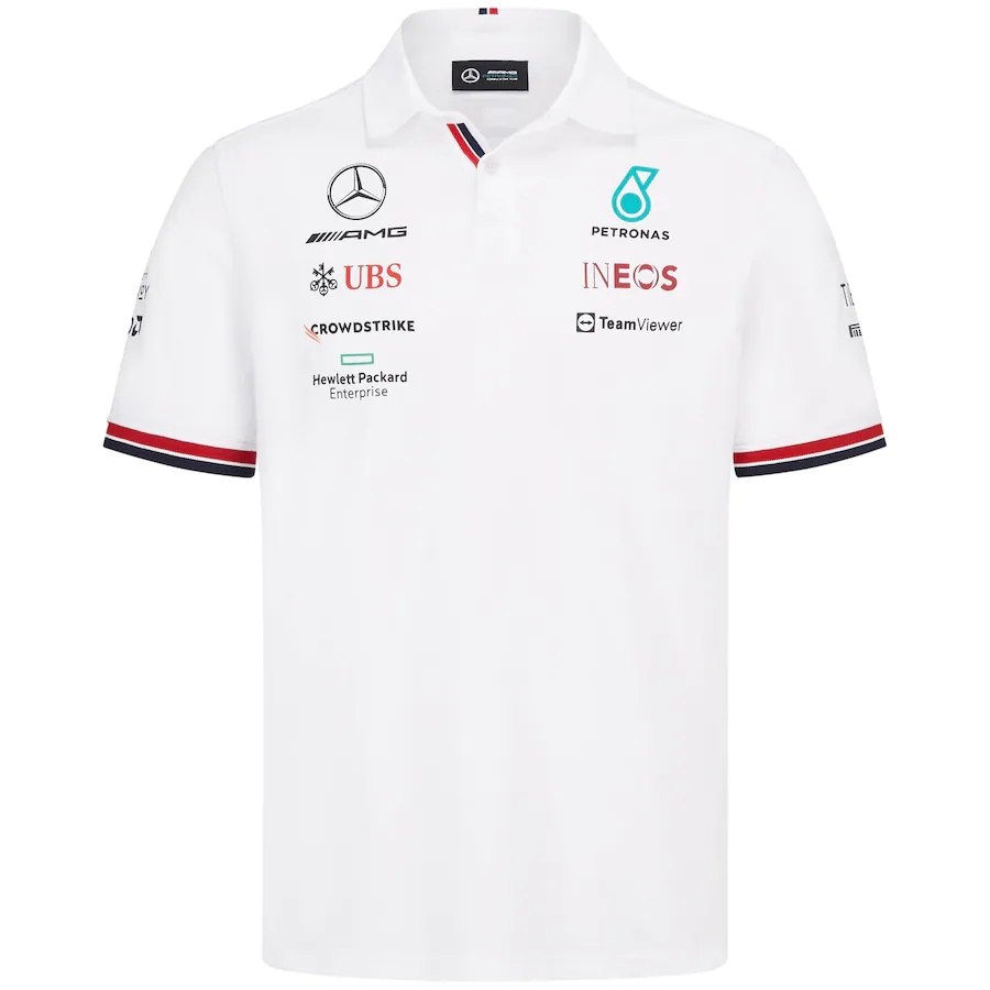 

Mercedes AMG Petronas F1 2022 Team Polo - White, F1 2022 jersey