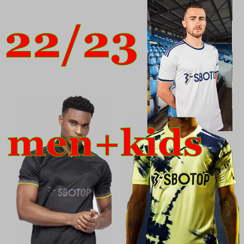 

soccer jerseys LEEds BAMFORD ALIOSKI CLARKE jersey 22 23 Men Kids kit football shirt uniform, Yellow