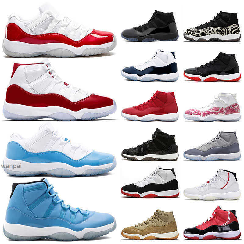 

11s mens womens basketball shoes designer jumpman 11 rettors university blue ultimate varisity red cherry low pure purple OG designer shoes, D34 olive lux 36-47