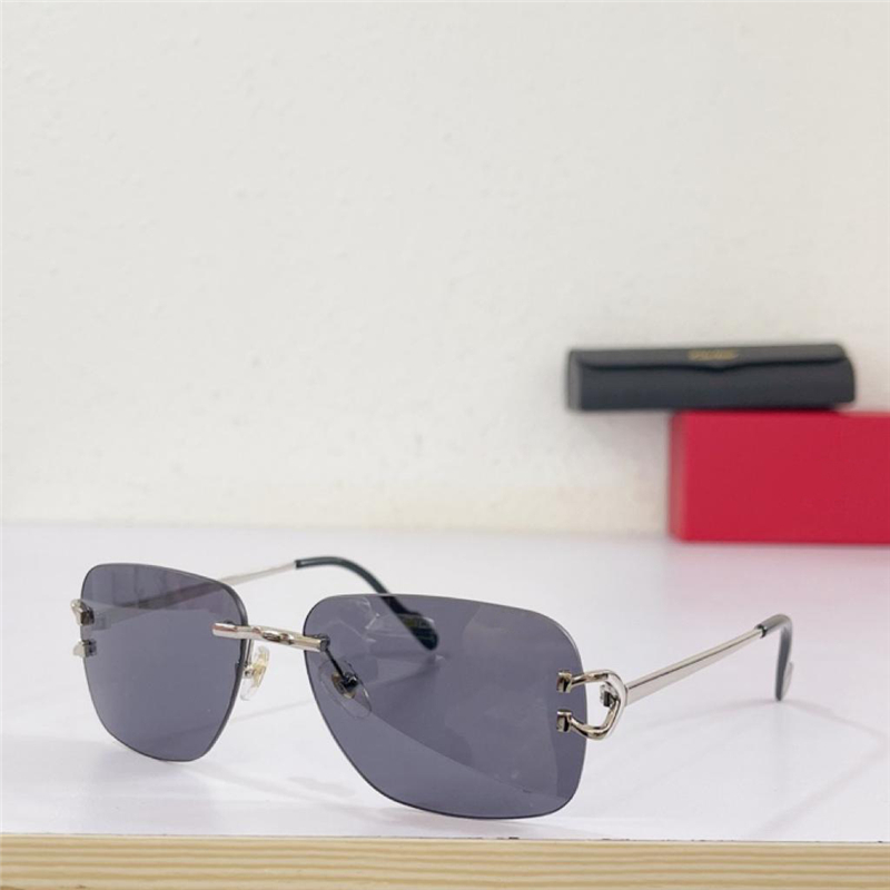 

Sunglasses For Men and Women Summer 0330 Style Anti-Ultraviolet Retro Plate Metal Frameless Eyeglasses Random Box