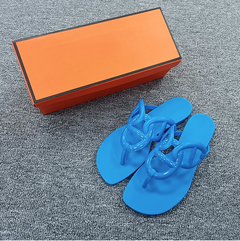 

2021 Fashion Sandals Genuine Leather H Women Slippers Summer luxury Flat Slides Ladies Beach Sandal Party Wedding Oran Slipper With Box, Colour #1