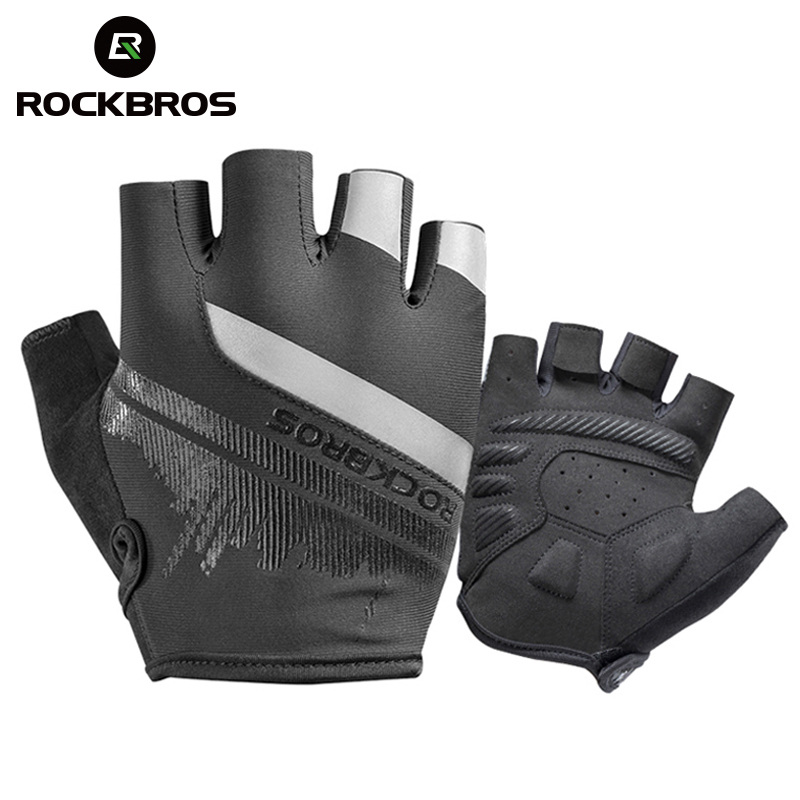 

ROCKBROS Cycling Gloves Half Finger Shockproof Wear Resistant Breathable MTB Road Bicycle Men Women Sports Bike Equipment 220812