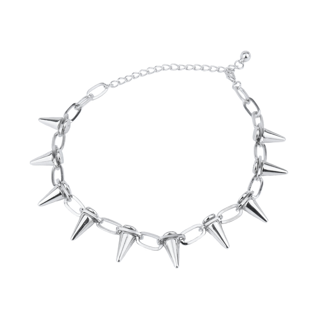 

Temperament clavicle chain chain trend personality punk metal hip-hop fashion tassel rivet women's necklace