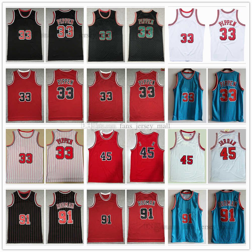 

Retro Basketball Jersey Dennis 91 Rodman Jersey #23 #45 Scottie 33 Pippen White Blue Red Green Black Stitched Mitchell&Ness, Same as picture