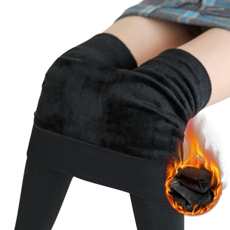 

Women's Pants & Capris 2022 Fashion Women Winter Warm Leggings High Elastic Thicken Lady's Skinny For, Black