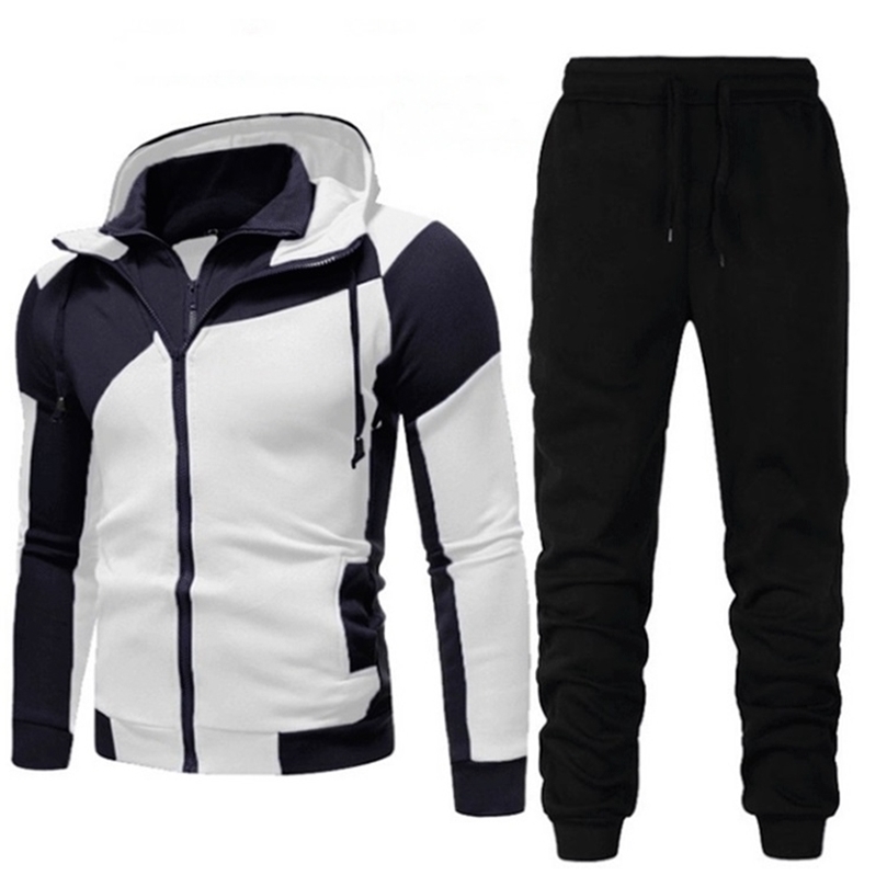2020 Automne Hiver Hommes Mode Survêtement Vêtements Set Homme Casual Sportswear Homme Hoodies Pantalon Survêtement Ensemble Gym Sweat LJ201125