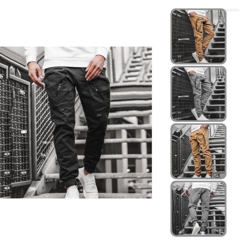 

Men's Pants Great Autumn Trousers Male Clothes Spring Solid Color All Match Leisure Men Cargo PantsMen's Naom22, Black
