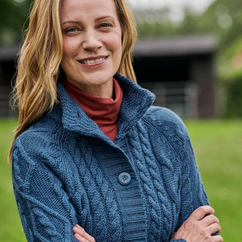 Cardigan pull bouton tricots femmes veste tops tricoté long cardigan en cachemire et mérinos taille XS-XL casual crochet femmes