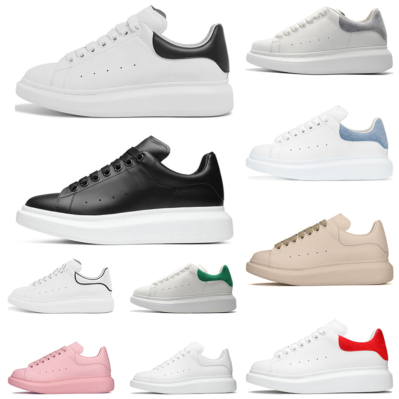 

2022 Running shoes McQUEENs Alexander low men women black white red suede grey Beige purple green pink Mens Trainers Outdoor Sport Sneakers, 22