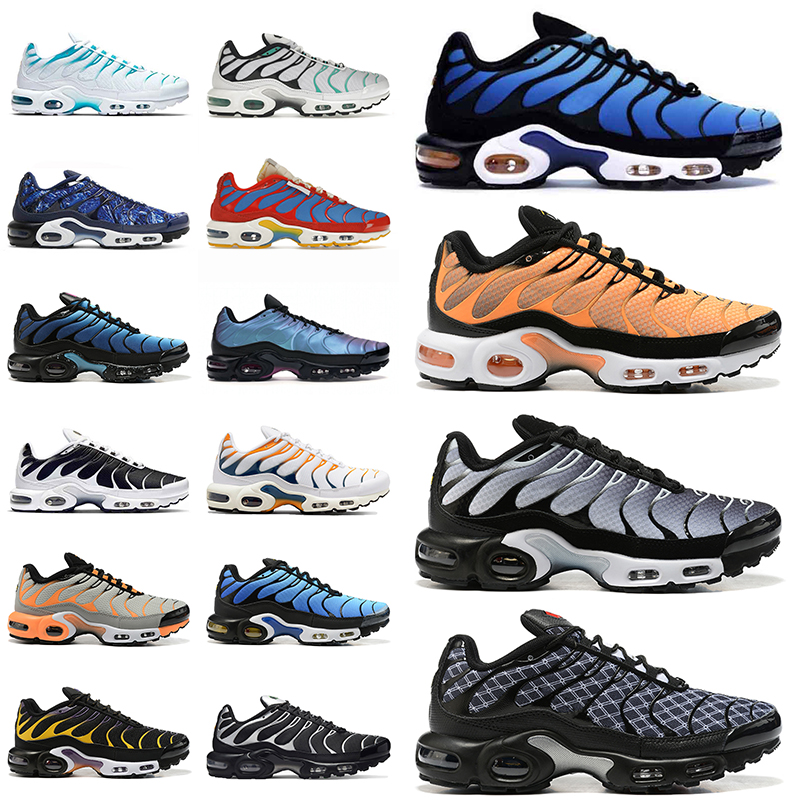 France TN Plus chaussures de course Hotsale Stargazing Sneakers Sports Hyper Jade Sunset Gradient Orange Black Blanc Gradients Silver Yellow TNS
