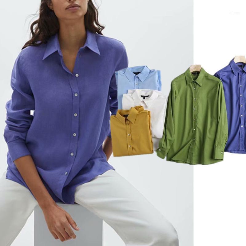 

Women' Blouses & Shirts Withered Summer Blouse Women England Indie Folk Vintage Linen Loose Colorful Blusas Mujer De Moda 2022 Kimono Casua, Army green