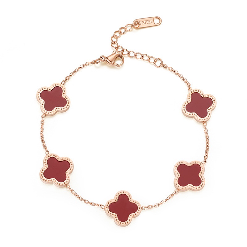 Top High Luxury Link Chain Bangle Classic trèfle Bracelet Designer Bracelets Bijoux filles