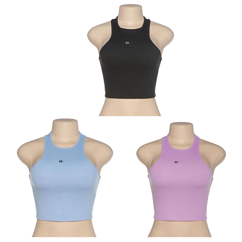 

Tee Shirt spring Summer White Women Crop Top Embroidery Sexy Off Shoulder Black Tank Top Casual Sleeveless Backless Shirts bare midriff, Lavender