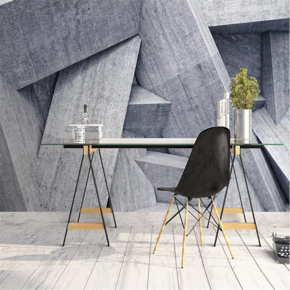 

Custom wallpaper 3d photo mural stereo abstract gray future space background wall papers 3d European papel de parede, Grey