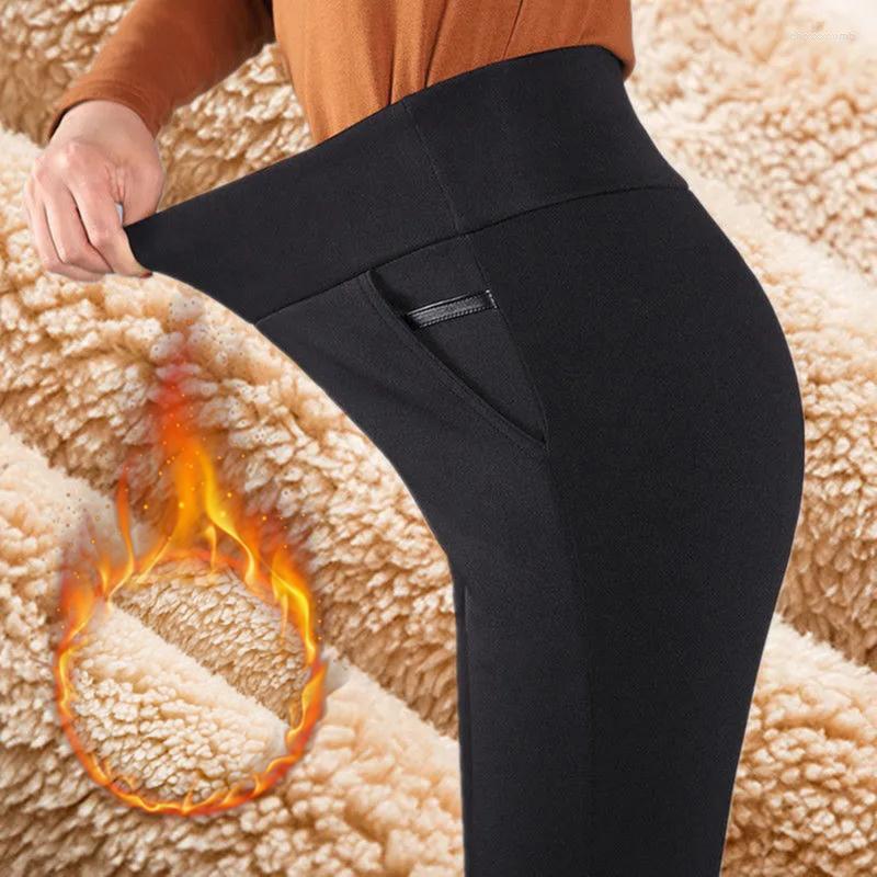 

Women's Pants & Capris 2022 Women Winter Warm Velvet Thick Trousers High Waist Elastic Middle Aged Mother Stretch Straight Plus Size 5XL, Grey