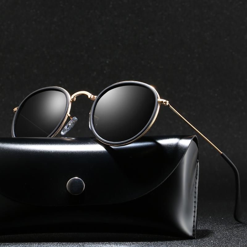 

Sunglasses Vintage Brand Design Men Polarized Fashion Round Metal Frame Polaroid Driving Sun Glasses Male Goggle UV400 EyewearSunglasses