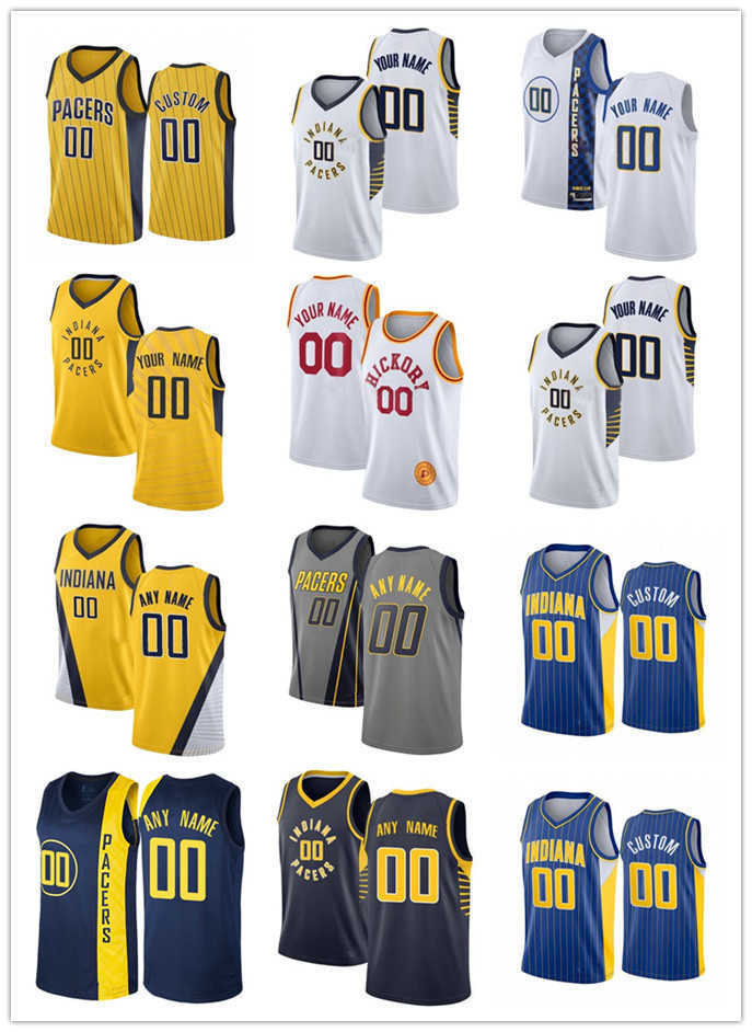 

75th Custom Jersey Indiana''Pacers''Men Women youth 10 Brad Wanamaker 9 T.J. McConnell 22 Caris LeVert 21 Kelan Martin Basketball Jerseys, Color