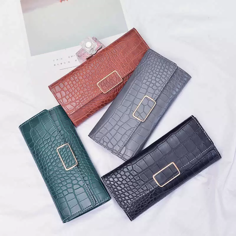 

Wallets 2021 Korean Version Simple Pattern Wallet Fashion Women's Bag Long Handbag