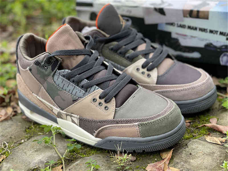 

2022 Release Authentic 3 Camo DO1830-200 3S Outdoor shoes Sports Sneakers White Varsity Red Black Mens With Original Box 7-13