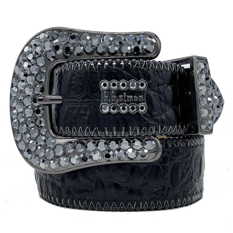 

Designer Belts for Women Mens Bb Simon Rhinestone Belt with Bling Rhinestones As Gift, Multi