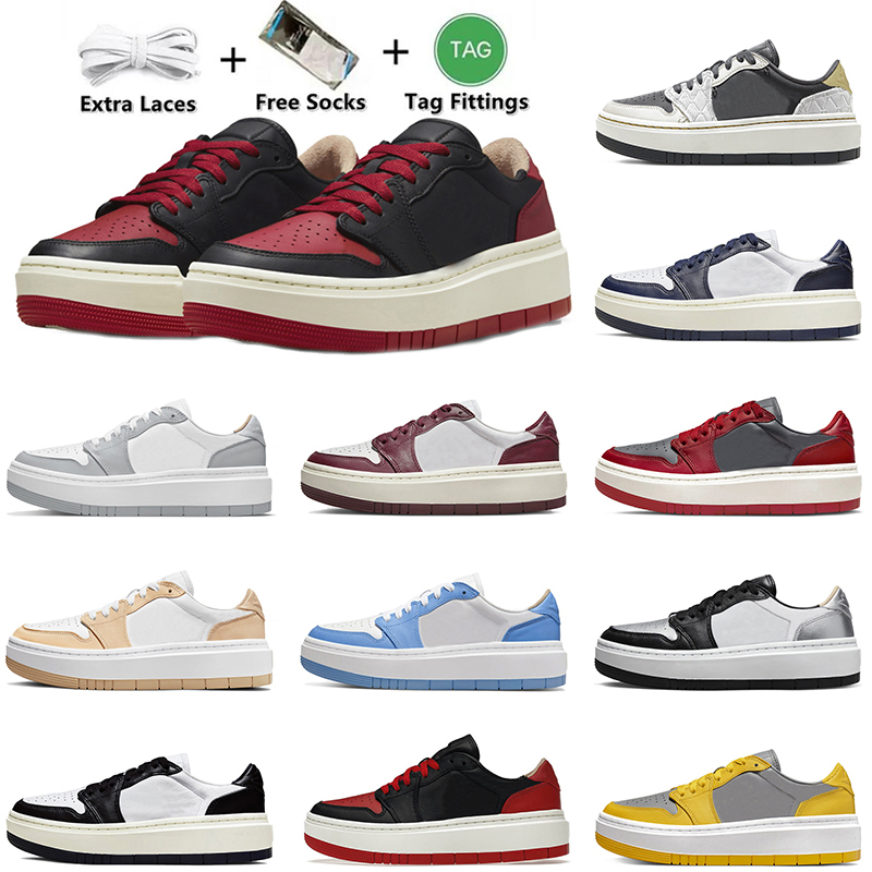 

2022 Fashion 1 low Elevate Designer Casual Shoes 2022 Women Mens Jumpman 1s Team Red Wolf Grey University Blue Silver Toe UNLV Rubber Bottom Sneakers Trainers, A9 wolf grey