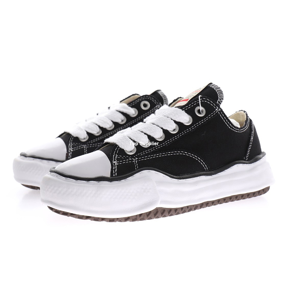 

Shoes Maison Mihara Yasuhiro Canvas Men Toe Cap MMY Platform Sneakers Women Platforms Chunky, Black