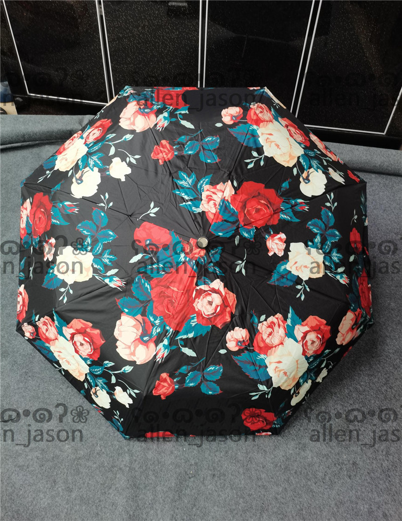 

Flowers Best Sun Umbrellas Hipster Automatic Folding Designer Luxury Umbrellas High Quality Outdoor Travel Multifunction Windproof Rainy Umbrellas, As pic;with box