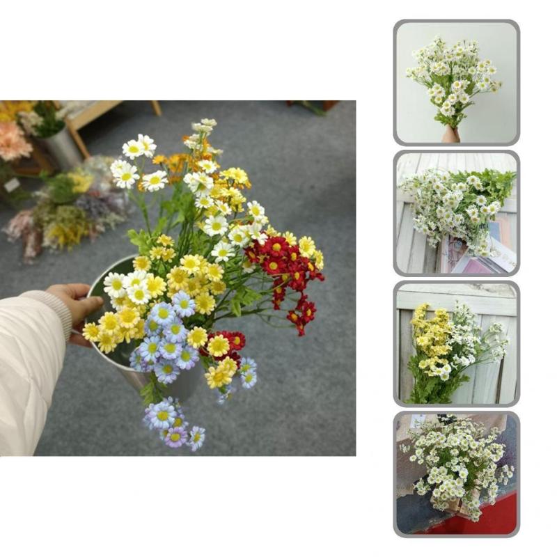 

Decorative Flowers & Wreaths Realistic Useful Multicolor Fake Wildflowers Portable Silk Flower DIY For Garden