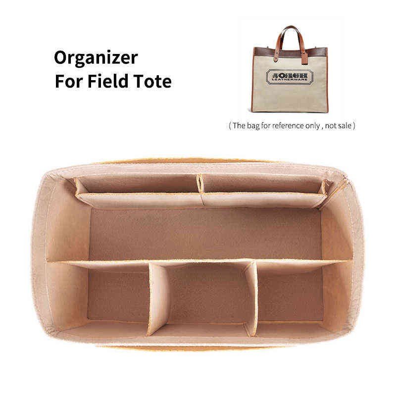 

Purse Organizer Insert Felt Makeup Inner Bag With Zipper Women's Luxury Handbag Tote Shaper For Field 220527, 30 pink zipper