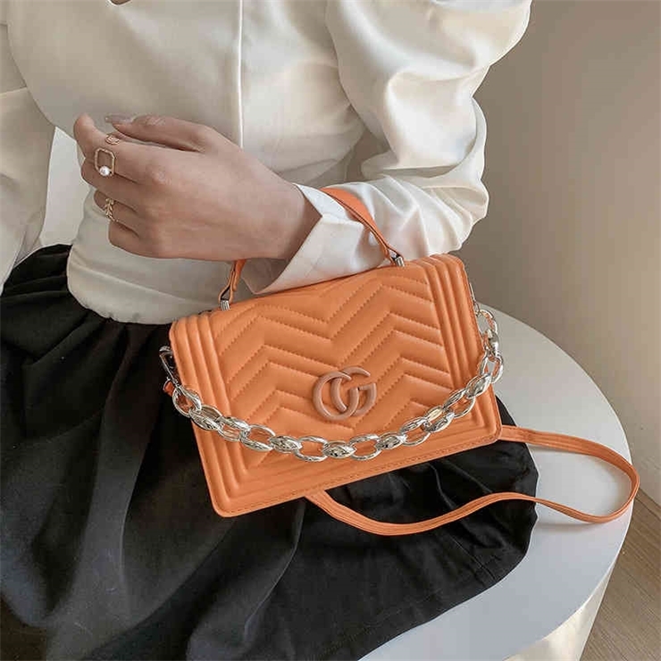 

62% OFF trendy bags 2022 New Designer Handbags Fashion ladies bags simple and fashionable embroidered thread Portable Single Shoulder Messenger acrylic chain, White