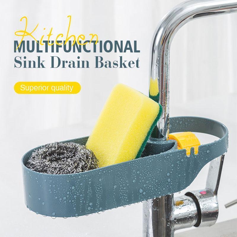 

Hooks & Rails Sink Drain Basket Creative Spiral Buckle Rack Kitchen Detachable Storage Strainer