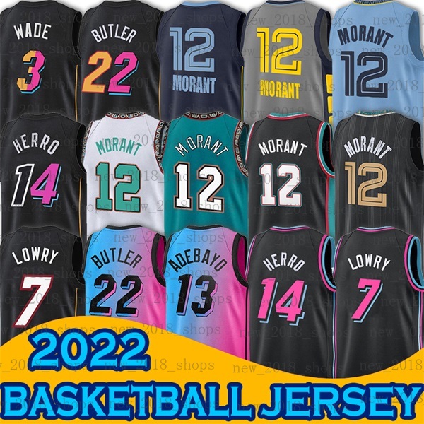 

12 Ja Morant Jersey Basketball Memphi Heats Grizzlie Miamis Jimmy Butler Dwyane Wade Bam Adebayo Kyle Lowry Tyler Herro 22 3 Stephen Curry Klay Thompson Warriores, Men jersey