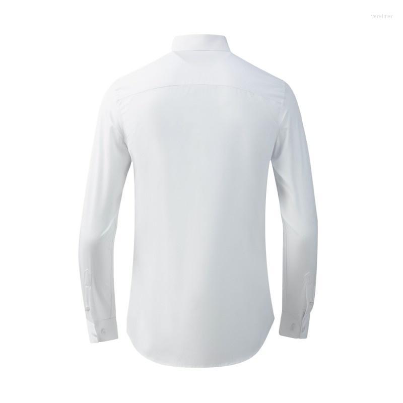 

Men's Dress Shirts Men Long Sleeve Stars Embroidery Formal Shirt Slim Fit Colors Panelled Business Man Spring Autumn Big SizeMen's Vere22, Black